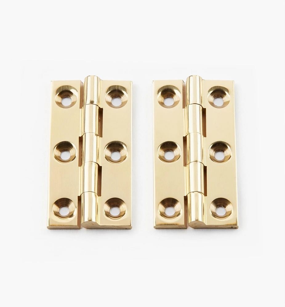 Extruded Brass X-Narrow Butt Hinges