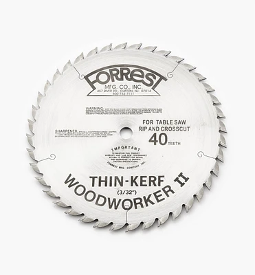 Forrest Woodworker Blades