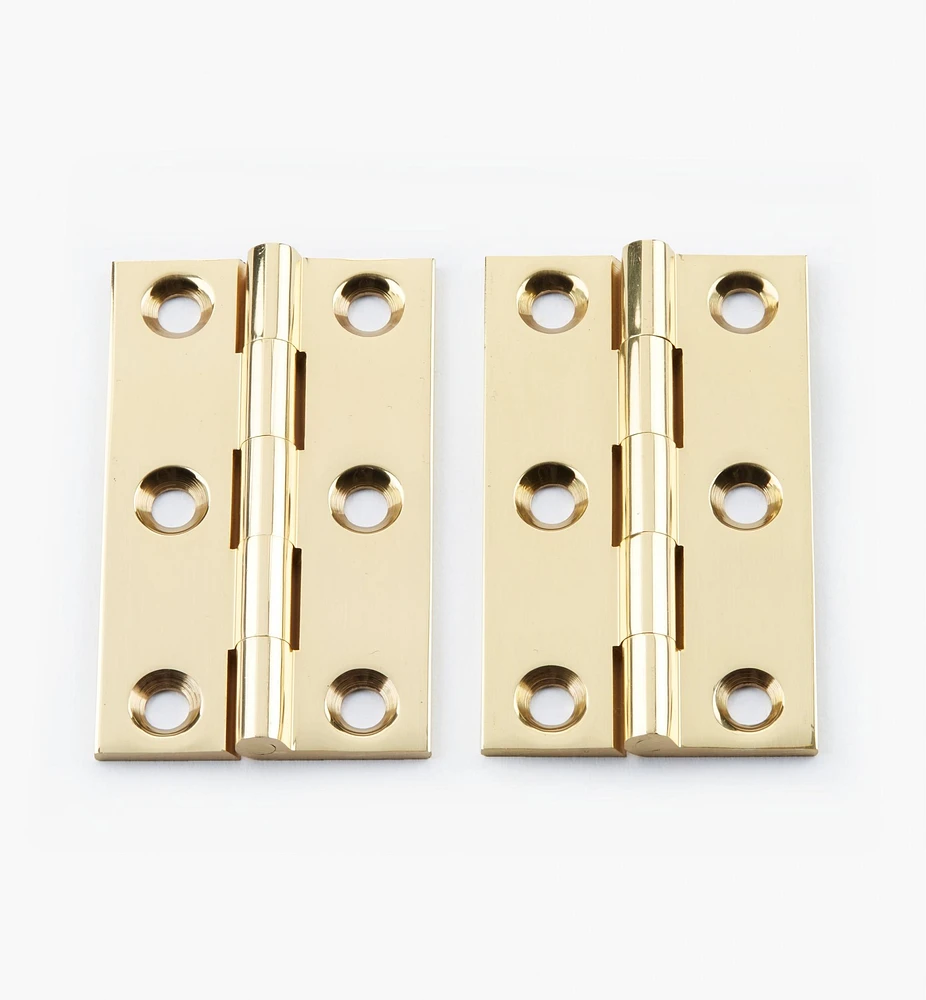 Extruded Brass Fixed-Pin Butt Hinges