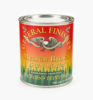 Medium Brown General Water-Based Dye Stain