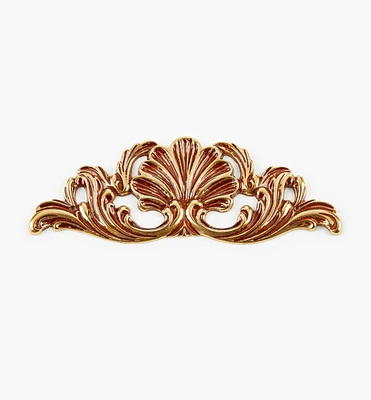 Applique à motif de coquillage en laiton