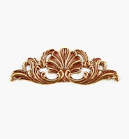 Cast Brass Appliqué Shell Accent