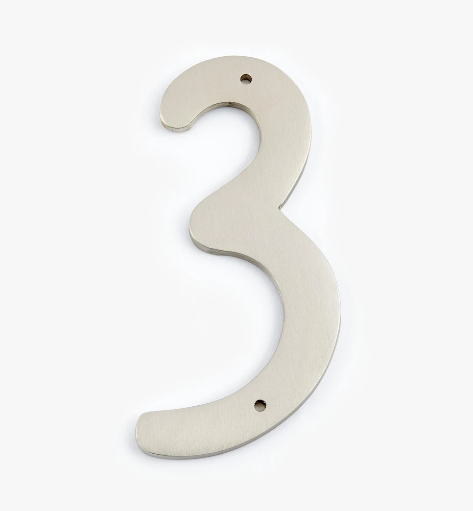 Script Cast Brass House Numbers