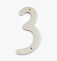 Script Cast Brass House Numbers