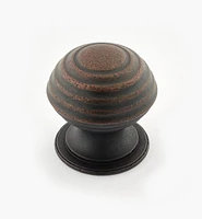 Turned Brass Ridged Knobs
