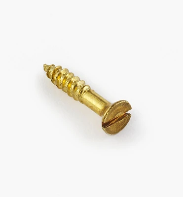1/2" #2 Flat-Head Brass Screws