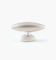 Small Pearl Oval Nickel Knob