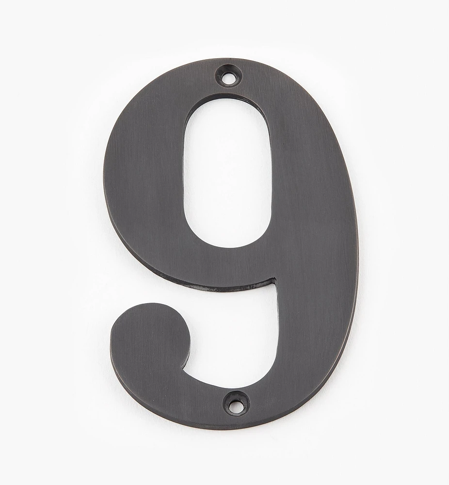 Standard Cast Brass House Numbers