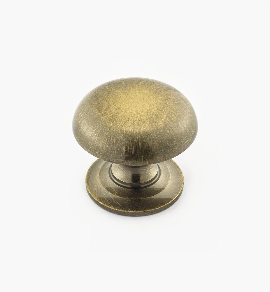 Turned Brass Domed Knobs
