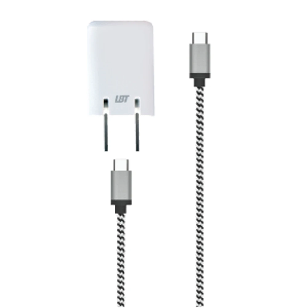 20W PD Wall Charger and USB-C to USB-C Cable Bundle