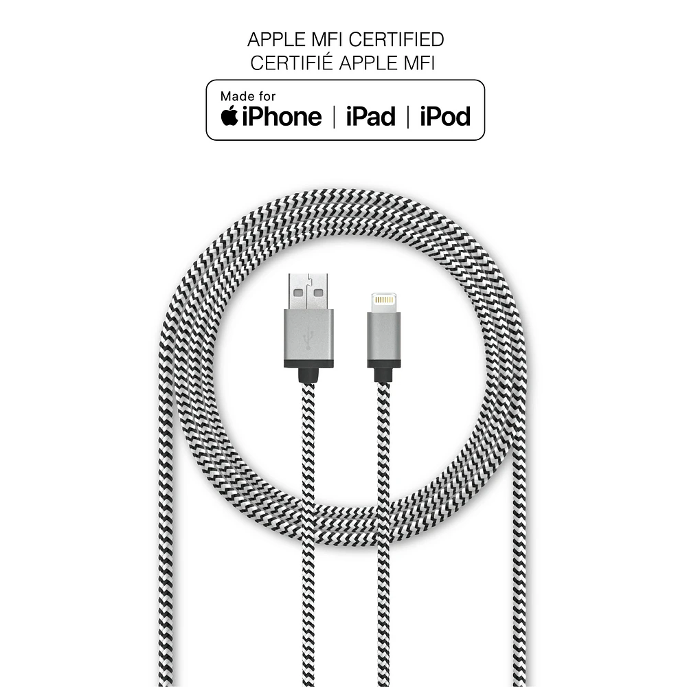 Braided USB-C to Lightning Cable (2m)