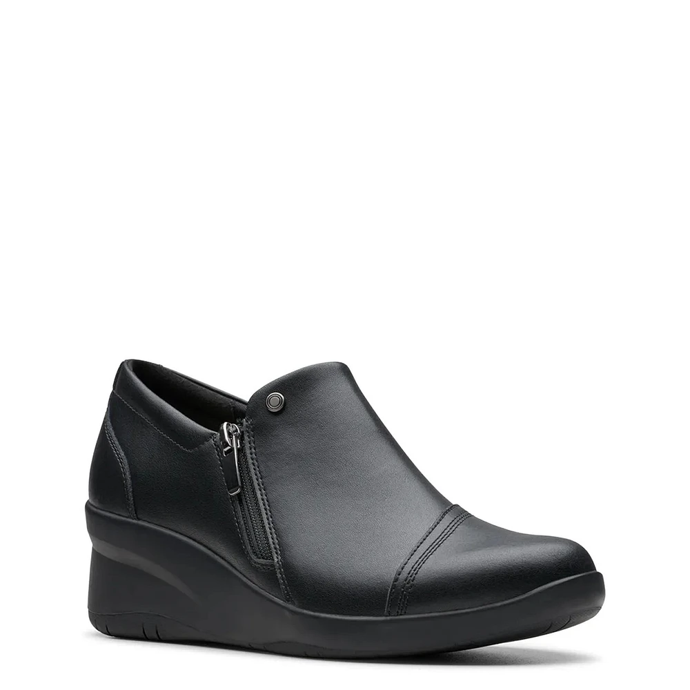 Women's Sutton Zip Wide Width Wedge Slip-on