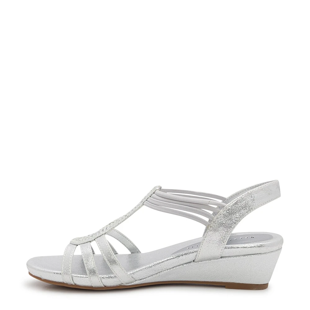 Valka Wedge Evening Sandal