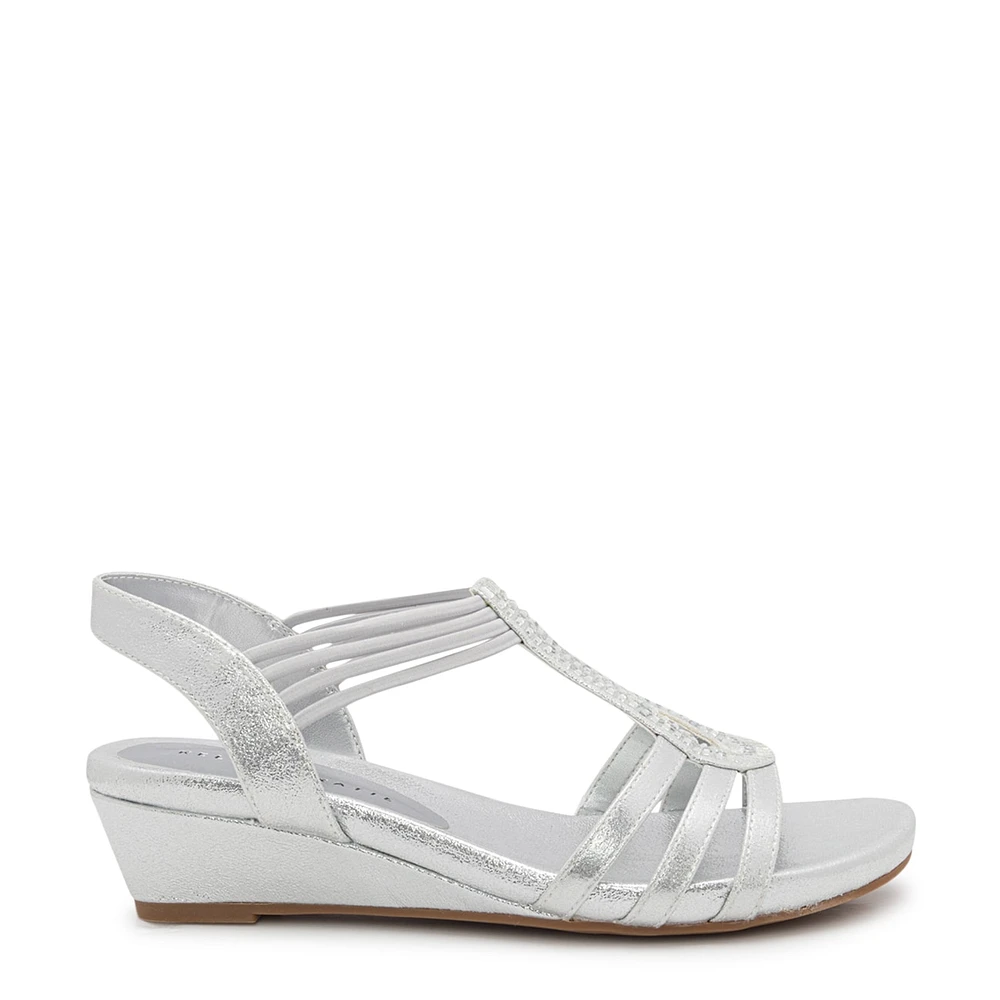 Valka Wedge Evening Sandal