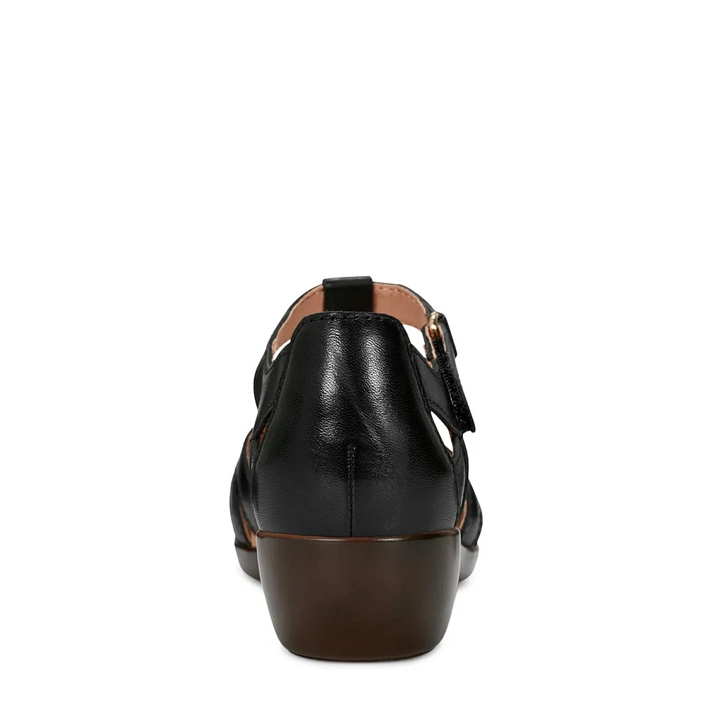 Women's Darlyn Fisherman Leather Wide Width Sandal