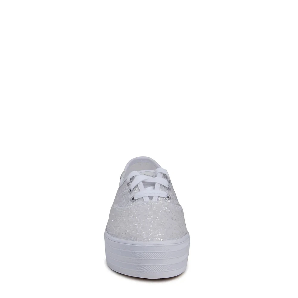 Women's Point Glitter Platform Sneaker