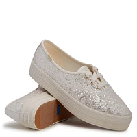 Women's Point Glitter Platform Sneaker