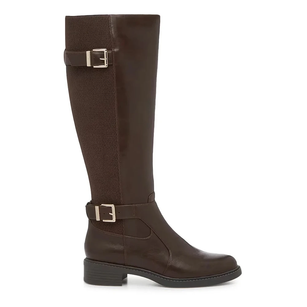 Women's Sham Wide Width Calf Knee High Riding Boot