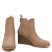 Praline Chelsea Wedge Bootie