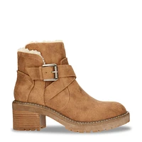 Moto Shearling Ankle Bootie