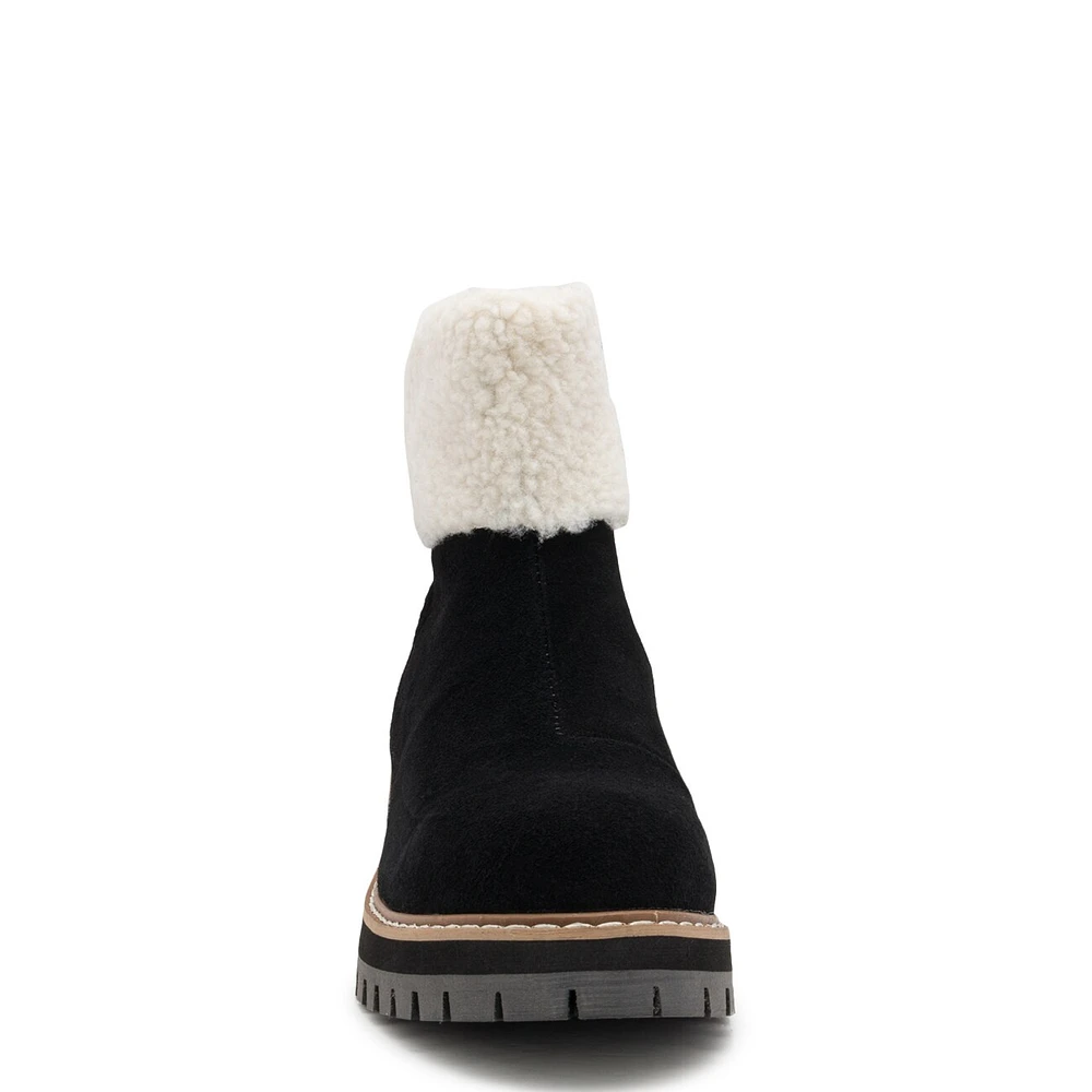 Women's Sherpa Collar Winter Ankle Bootie