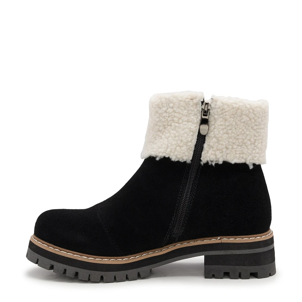 Women's Sherpa Collar Winter Ankle Bootie