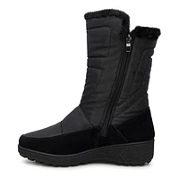 Women's Double Zip Waterproof Wide Width Winter Boot