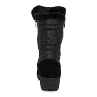 Women's Double Zip Waterproof Wide Width Winter Boot