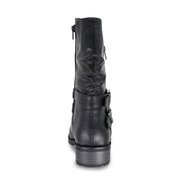 Queens-01 Waterproof Wide Width Moto Boot