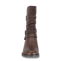 Queens-01 Waterproof Wide Width Moto Boot