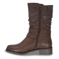 Queens-01 Waterproof Wide Width Moto Boot