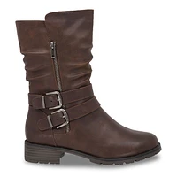 Queens-01 Waterproof Wide Width Moto Boot