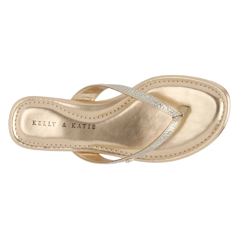 Tesha Rhinestone Flip Flop Sandal