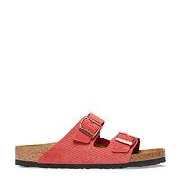 Women's Arizona Suede Embossed Narrow Width Slide Sandal