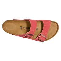 Women's Arizona Suede Embossed Narrow Width Slide Sandal