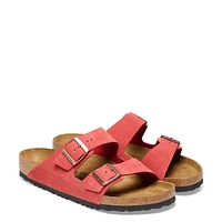 Women's Arizona Suede Embossed Narrow Width Slide Sandal