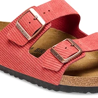 Women's Arizona Suede Embossed Narrow Width Slide Sandal