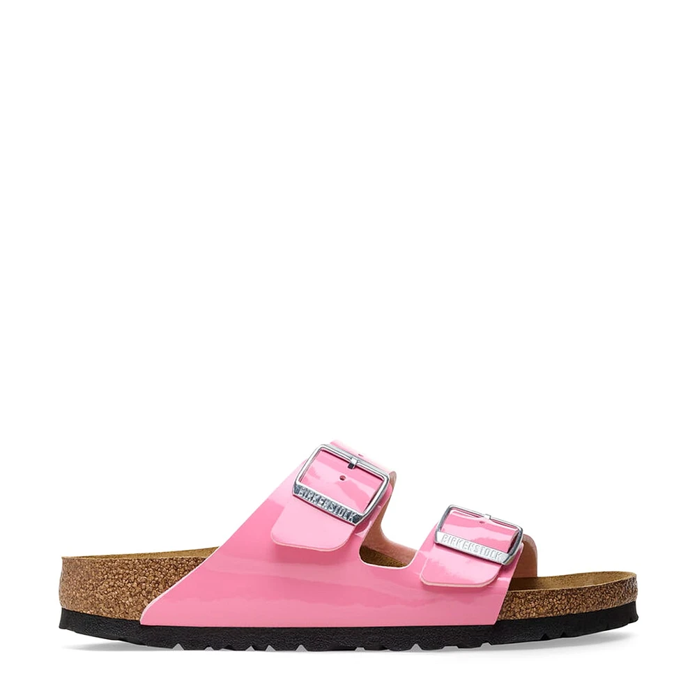 Women's Arizona Patent Narrow Width Slide Sandal