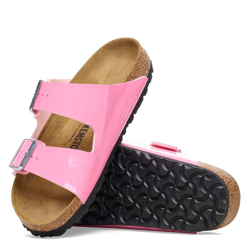 Women's Arizona Patent Narrow Width Slide Sandal