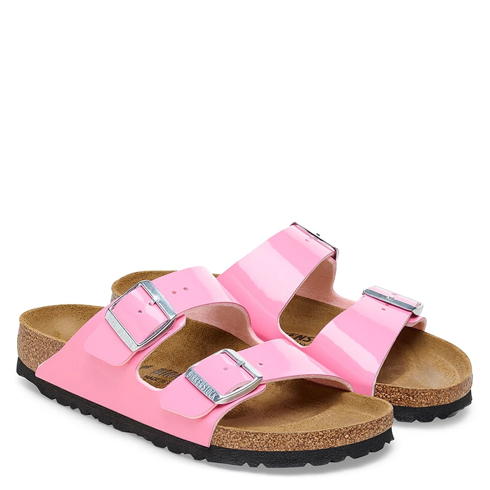 Women's Arizona Patent Narrow Width Slide Sandal