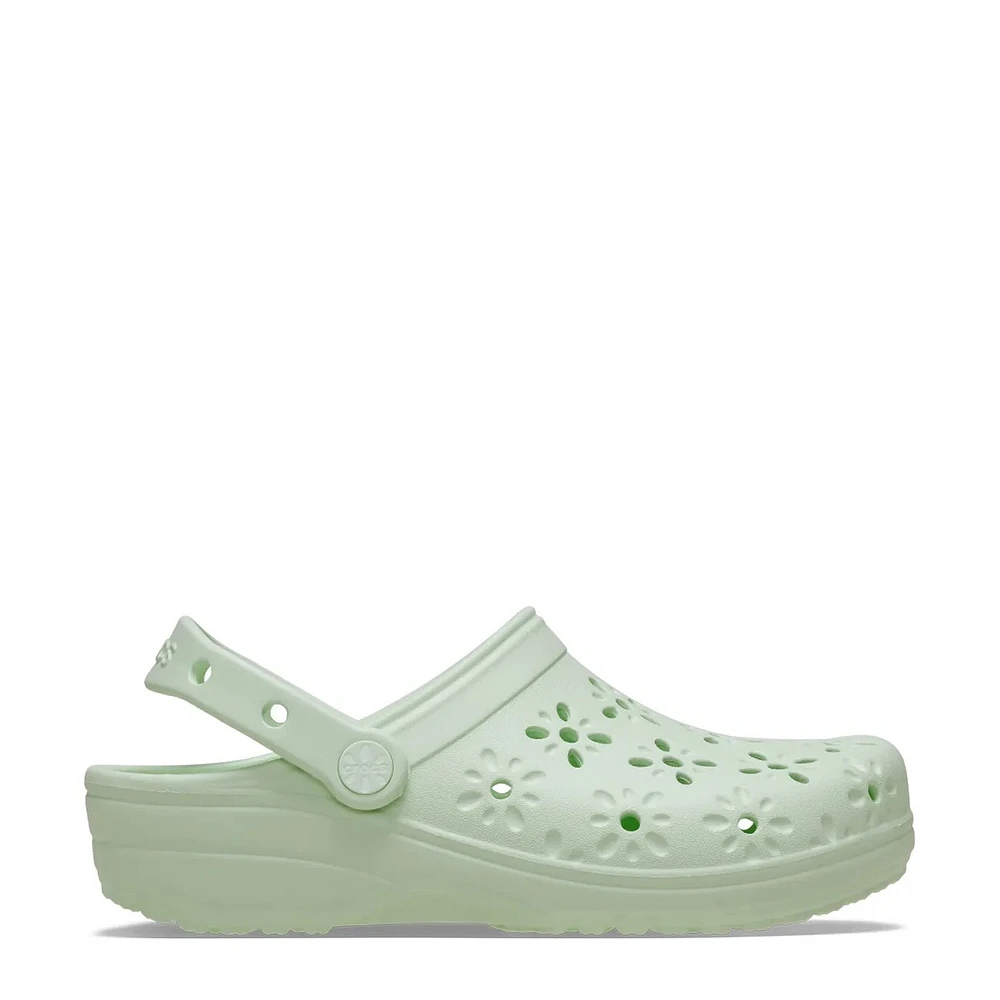 Unisex Classic Floral Cut-Out Clog