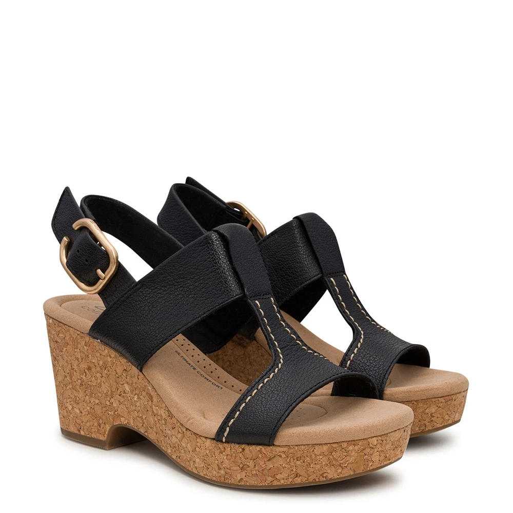 Giselle H Strap Wedge Sandal