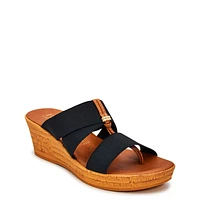 Krissy Wedge Elastic Sandal