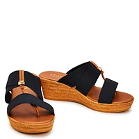 Krissy Wedge Elastic Sandal