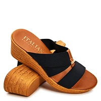 Krissy Wedge Elastic Sandal