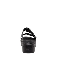 Women's Brooklyn Buckle Low Wedge Sandal