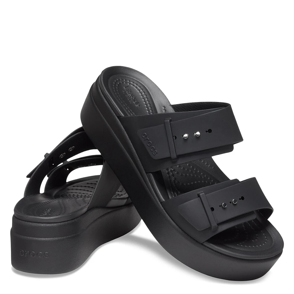 Women's Brooklyn Buckle Low Wedge Sandal