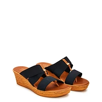 Krissy Wedge Elastic Sandal