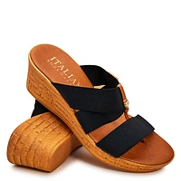 Krissy Wedge Elastic Sandal