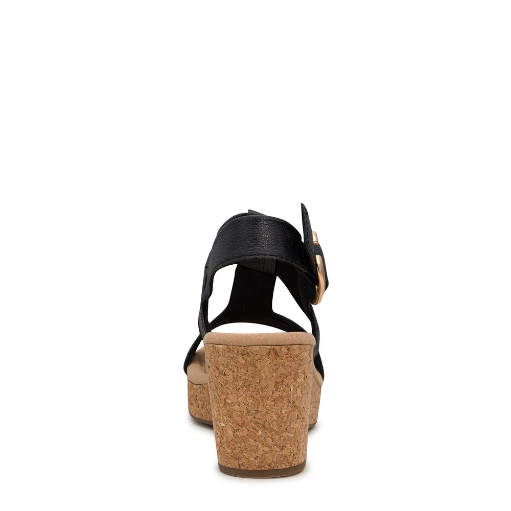 Giselle H Strap Wedge Wide Width Sandal